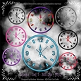 Groovy Clock Embellishments - Set 1