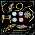 Gold Embellishments & Pearl Buttons - Set 2