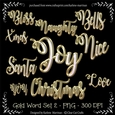 Gold Script Word Pack