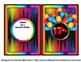 Over the Top Colour 17th Birthday Card Topper & Inner