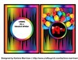 Over the Top Colour 19th Birthday Card Topper & Inner