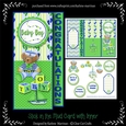 All-in-One Fold Baby Boy Card & Decoupage layers