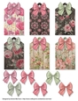 A Step back in Time Floral Tags