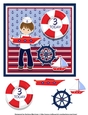 Little Sailor on Land Age 3 Card Topper