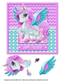 Unicorn Birthday - Pink & Turquoise Topper