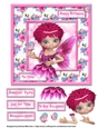 Fairy Friends Floral Card Topper - 1