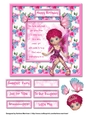 Fairy Friends Floral Card Topper - 2