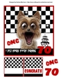 Its a Shock Birthday Card Topper - 70 Years Old