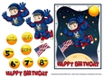 Little Astronaut Planted the Flag Card Topper - American - USA