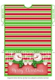 Snowmen Christmas Money/Gift/Voucher Wallet/Pocket or Envelope