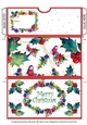Holly Christmas Pocket/Wallet/Envelope for Gift Vouchers & Money