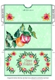 Holly Christmas Green Pocket/Wallet/Envelope for Gift Vouchers & Money
