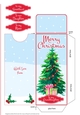 Snowy Christmas Tree Gift/Money/Voucher Wallet/Pocket/Envelope