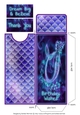Blue Glow Mermaid 1 Voucher/Gift/Money Wallet/Pocket/Envelope
