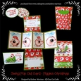 Piggies Christmas Twisted Pop Up Card