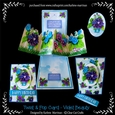 Violet Beauty Garden Fence Twist & Pop Up Card