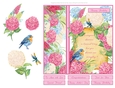 Hydrangea Floral Side Panel Card Topper- Design 6