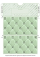 Quilted & Studded Gift/Money/Voucher Pocket/Wallet Envelope for any Occasion - Mint Green