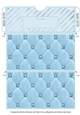 Quilted & Studded Gift/Money/Voucher Pocket/Wallet Envelope for any Occasion - Blue