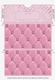 Quilted & Studded Gift/Money/Voucher Pocket/Wallet Envelope for any Occasion - Pink