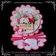 Love You Bouquet Box - Scalloped Easel Card