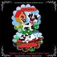 Puppies at Play - Scalloped Easel Card - Birthday, Valentines
