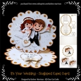 Its Your Wedding Day Scalloped Easel Card