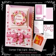 Beautiful Bouquet Corner Fold Card with inside pocket for Vouchers or Money