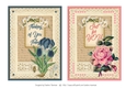Duo of Florals Vintage & Lace Card Topper- set 1