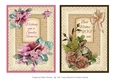 Duo of Florals Vintage & Lace Card Topper- set 3