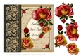 Autumn Roses Vintage Card Topper with Love & Best Wishes
