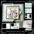 Koala Mothers Day Dutch Door Sideways Fold Card
