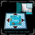 Happy Easter Dutch Door Sideways Fold Card