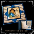 Vintage Birdhouse Dutch Door Sideways Fold Card