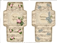 Duo Set of Vintage Wallets, Pockets, Gift Voucher or Money Envelopes - Set 1