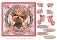 Bouquets & Lace Silky with Rose Card Topper