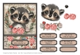 In the Woods Creatures Series - Card Topper - Racoon