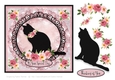 Roses and Black Cats Card Topper Series - Wise One