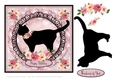 Roses and Black Cat Card Topper Series - On the Prowl