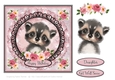 Cutest Animals - Card Topper Series - Ruby Racoon