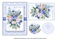 Floral Bouquet on Lace Card Topper - Design 9