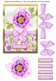 Spring Blooms & Bow Card Topper - Design 4