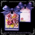 Giant Gift Tag Card - Bouquets & Butterflies