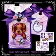 Giant Gift Tag Card - Puppy in a Cup