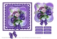 Blooms on Bordered Lace Card Topper - Design 2