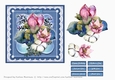 Blooms on Bordered Lace Card Topper - Design 10