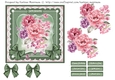 Blooms on Bordered Lace Card Topper - Design 12