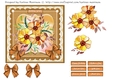 Blooms on Bordered Lace Card Topper - Design 15