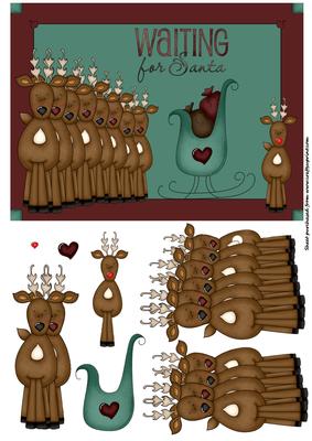 Waiting for Santa-rudolph and the Reindeer