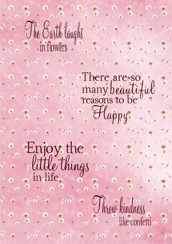 A4  Posters  The Earth laughs in Flowers.
